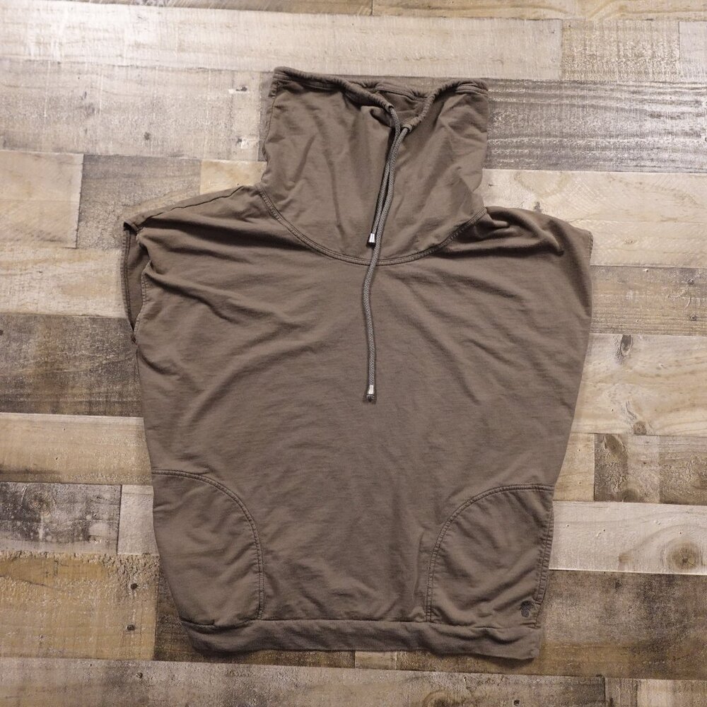 Tommy Bahama Relax Sleeveless Hoodie Tank Top Men’s Medium Brown Cotton Blend